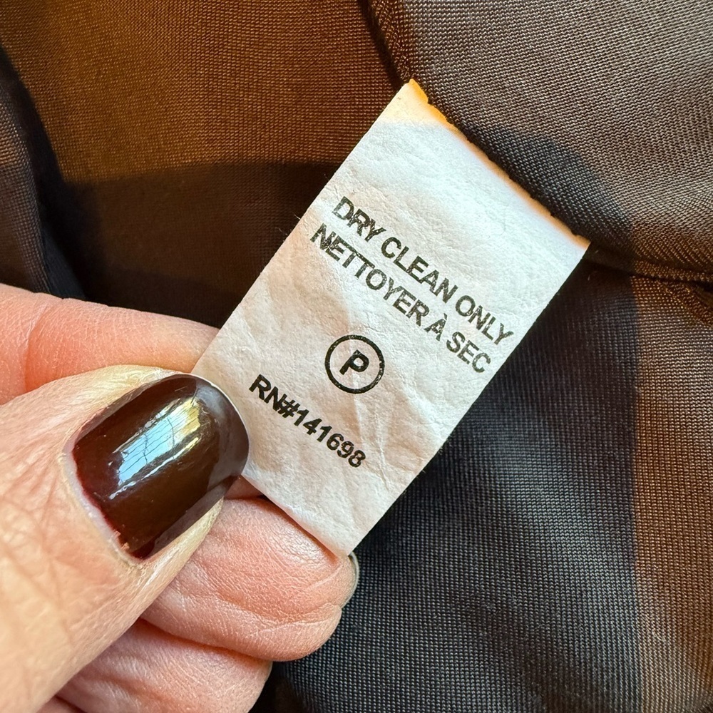 Ramy brook multimedia blazer Black faux leather trim zipper sleeves Size large - Picture 8 of 8